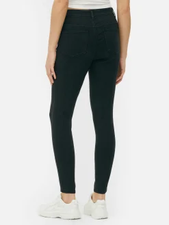 Jeans|Primark Essential Skinny-Jeans Mit Mittelhohem Bund Schwarz