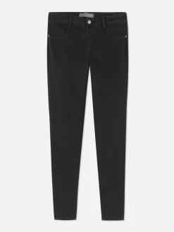 Jeans|Primark Essential Skinny-Jeans Mit Mittelhohem Bund Schwarz