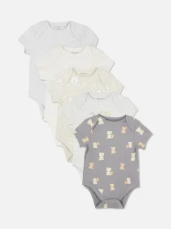 Bodys Und Westen|Primark Essential-Bodysuits, 5er-Pack Multi