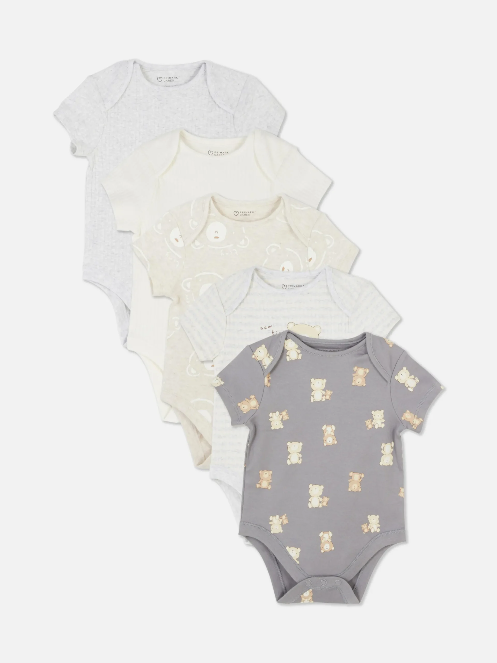 Bodys Und Westen|Primark Essential-Bodysuits, 5er-Pack Multi