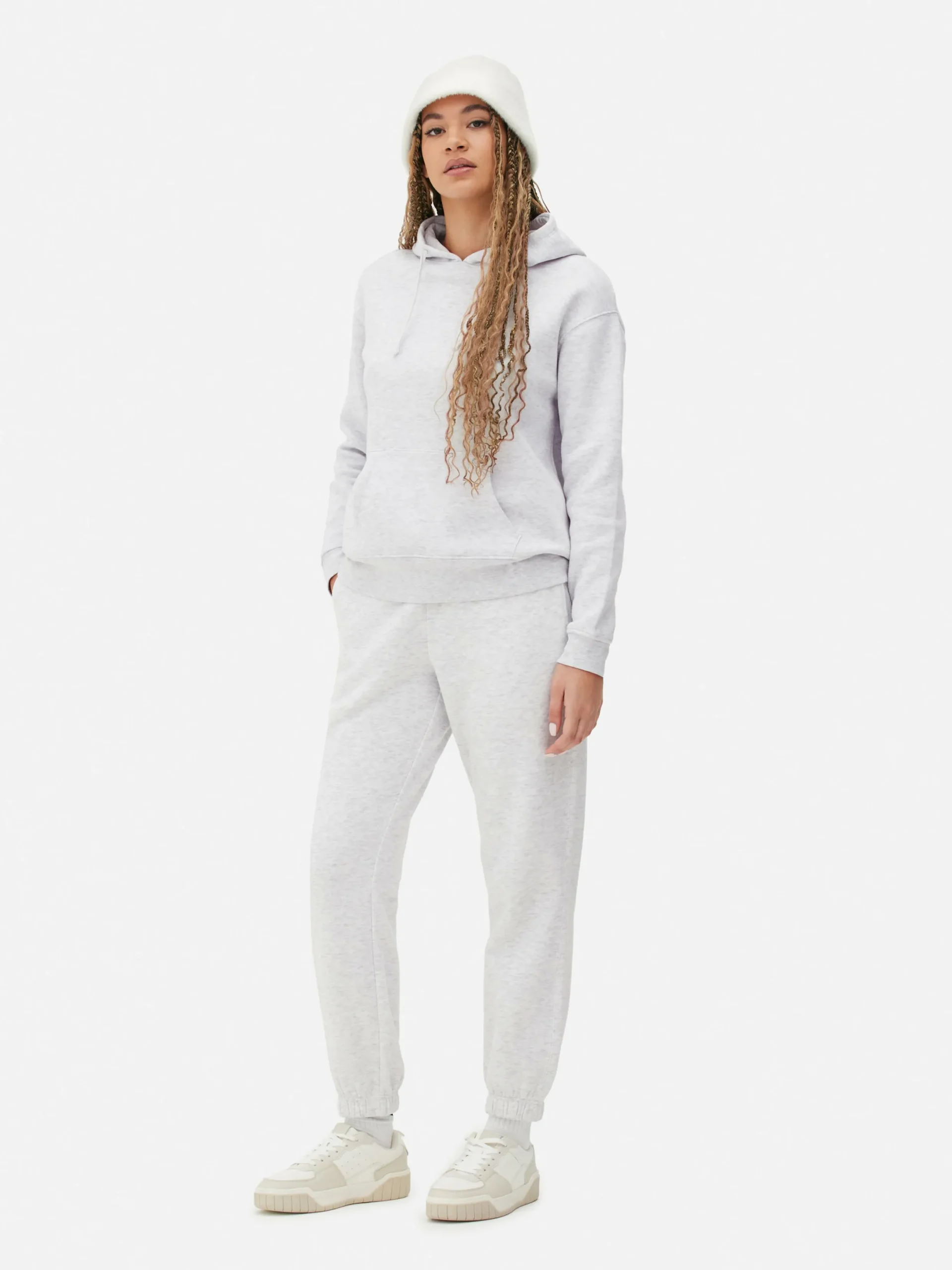 Loungewear|Hoodies Und Sweatshirts|Primark Essential-Hoodie Mit Kordelzug Grau meliert