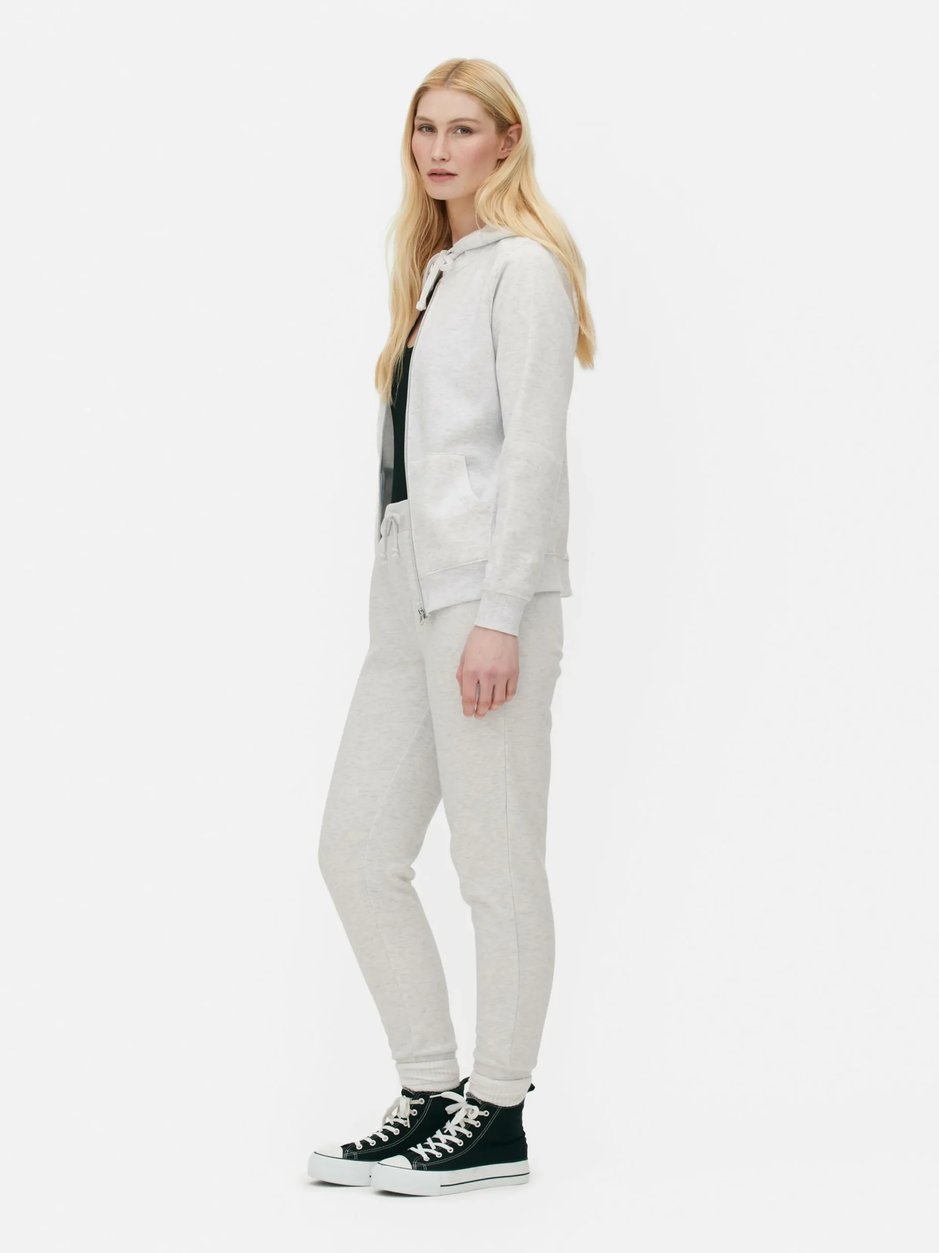Loungewear|Hoodies Und Sweatshirts|Primark Essential-Hoodie Mit Reißverschluss Grau meliert