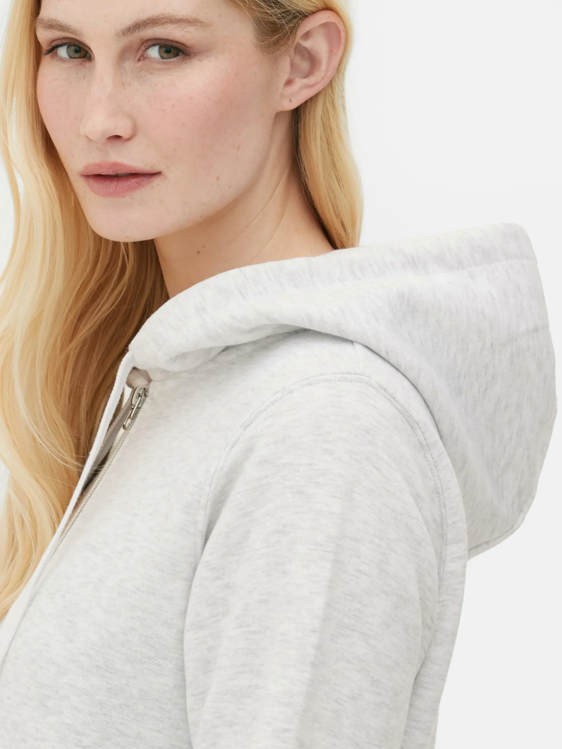 Loungewear|Hoodies Und Sweatshirts|Primark Essential-Hoodie Mit Reißverschluss Grau meliert