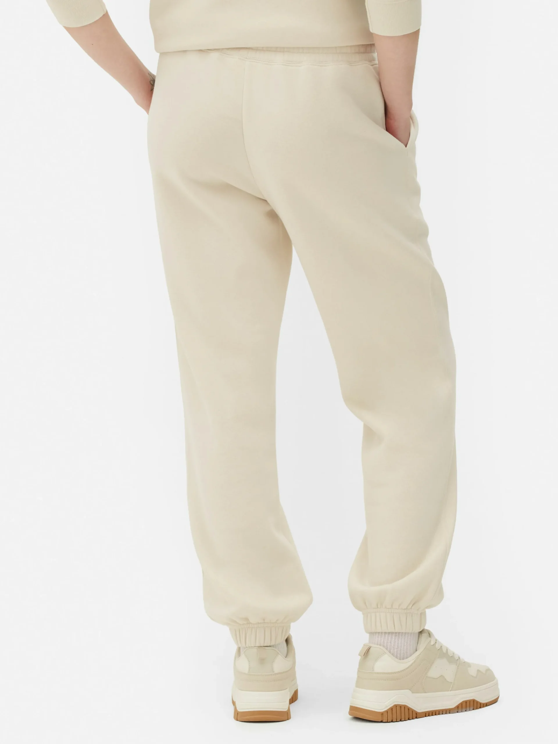 Loungewear|Jogginghosen|Primark Essential-Jogginghose, Regular Fit Cremefarben