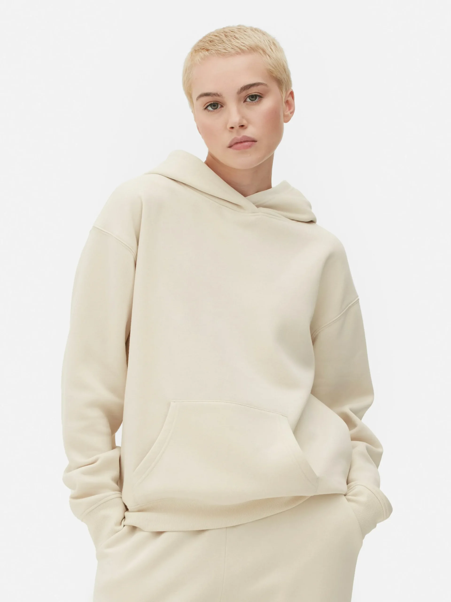 Loungewear|Hoodies Und Sweatshirts|Primark Essential-Kapuzenpullover Cremefarben