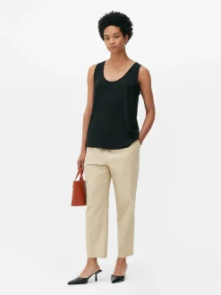 Tops Und T-Shirts|Primark Essential-Trägertop In Lässiger Passform Schwarz