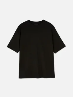 Tops Und T-Shirts|Primark Essential-T-Shirt Aus Jersey Im Oversized-Look Schwarz