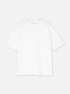 Tops Und T-Shirts|Primark Essential-T-Shirt Aus Jersey Im Oversized-Look Weiß