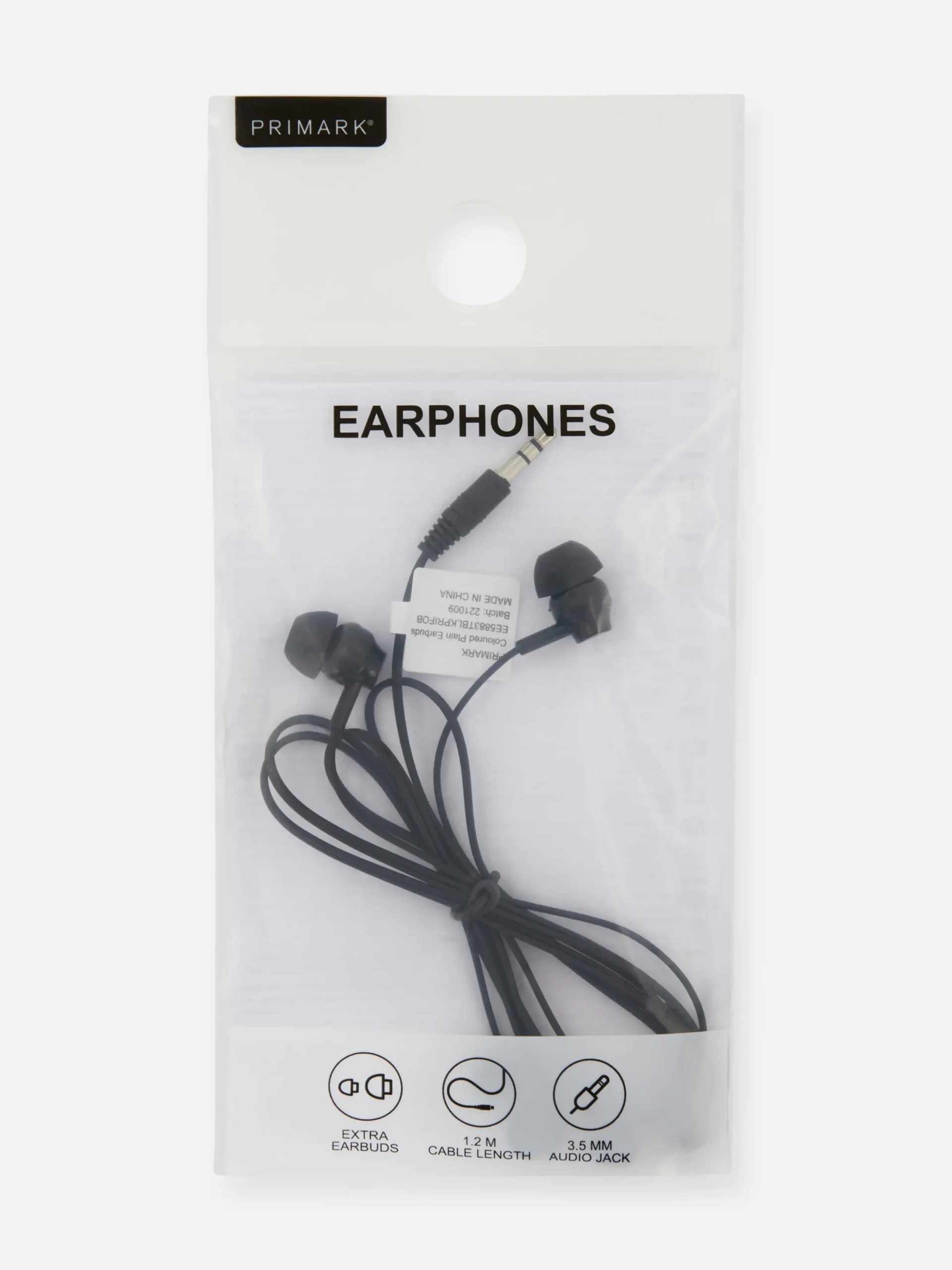 Kopfhörer|Primark Essentielle In-Ear-Kopfhörer Schwarz