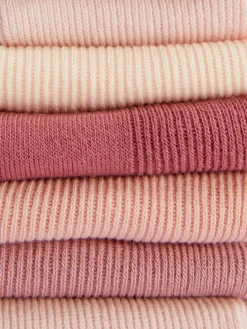Socken|Primark Farblich Abgestimmte Crew-Socken, 5er-Pack Rosa