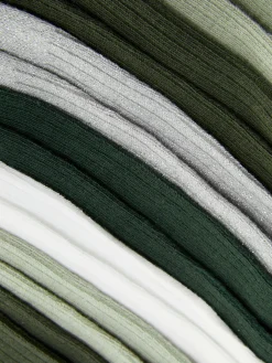Socken|Primark Farblich Abgestimmte Söckchen, 7er-Pack Grün