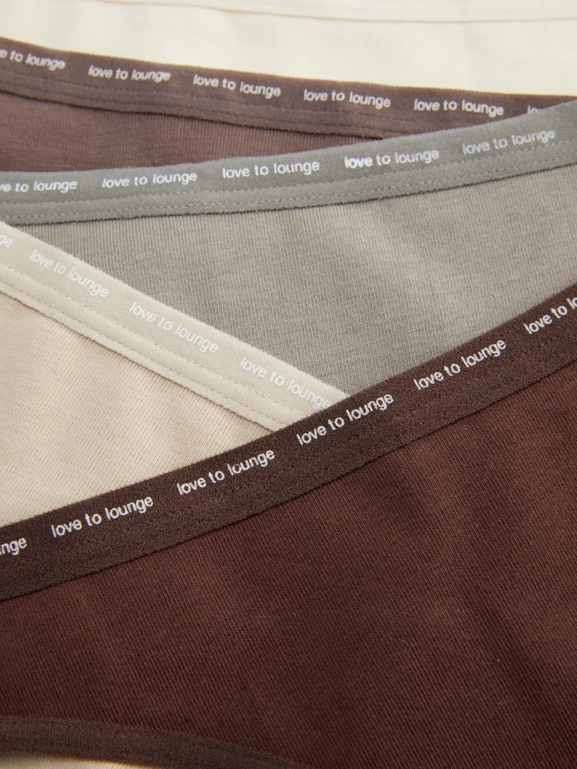 Slips|Primark Farblich Abgestimmte Stretch-Tangas, 5er-Pack Braun