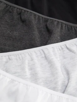 Slips|Primark Farblich Abgestimmte Unterhosen, 4er-Pack Schwarz/Weiß