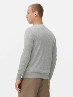 Pullover Und Cardigans|Primark Feinstrickpullover Mit Rundhalsausschnitt Grau