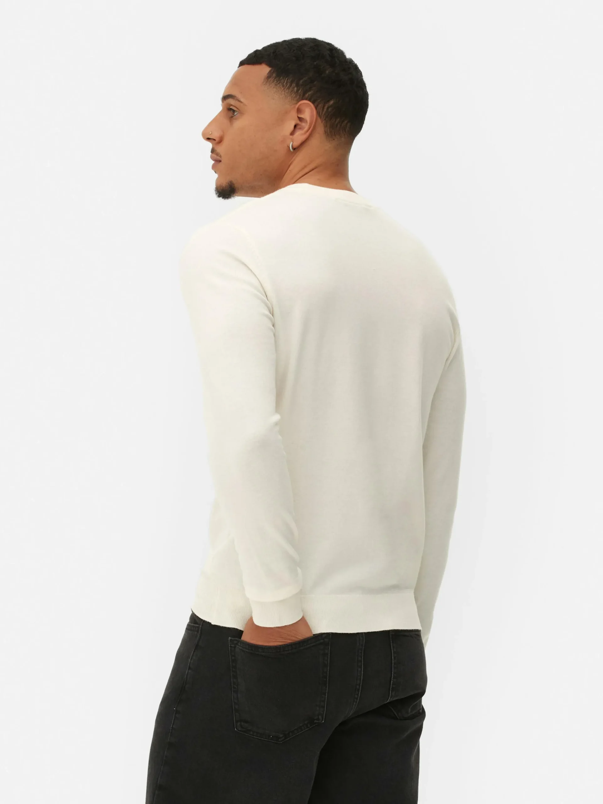 Pullover Und Cardigans|Primark Feinstrickpullover Mit Rundhalsausschnitt Ecrufarben