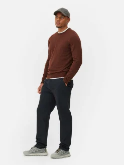 Pullover Und Cardigans|Primark Feinstrickpullover Mit Rundhalsausschnitt Burgunderrot