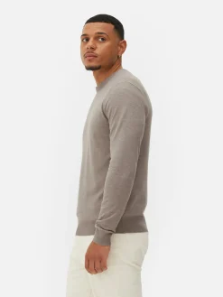 Pullover Und Cardigans|Primark Feinstrickpullover Mit Rundhalsausschnitt Naturfarben