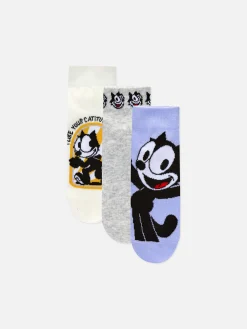 Socken|Primark „Felix Der Kater“ Sneakersocken, 3er-Pack Multi