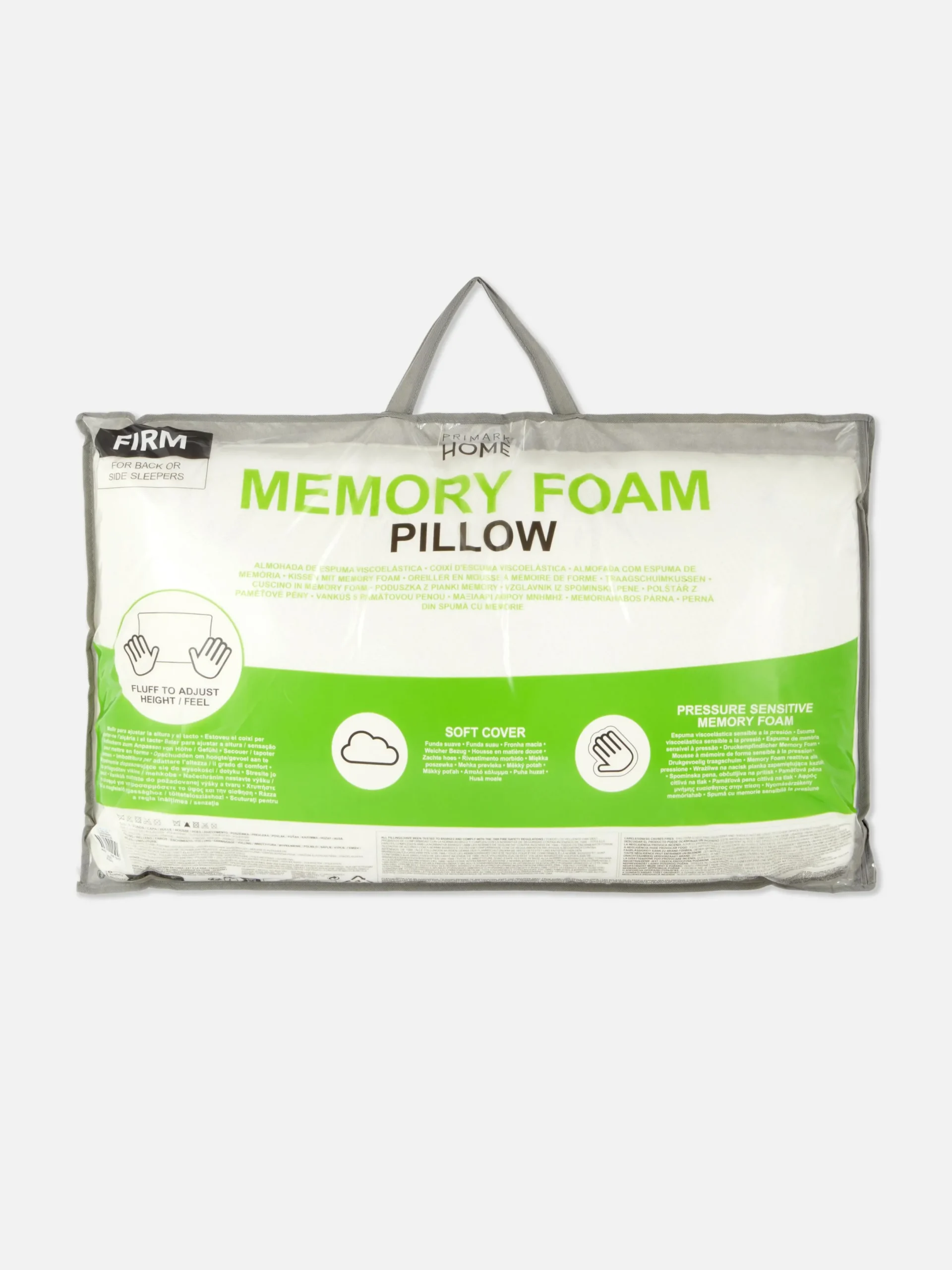 Bettdecken Und Kissen|Primark Festes Kissen Mit Memory Foam Weiß
