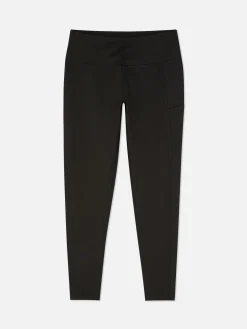 Fitnesskleidung Und Activewear|Primark Figurformende Performance-Leggings Mit Hohem Bund Schwarz