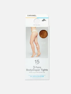 Strumpfhosen|Primark Figurformende Strumpfhose, 15 Den, 3er-Pack Karamell