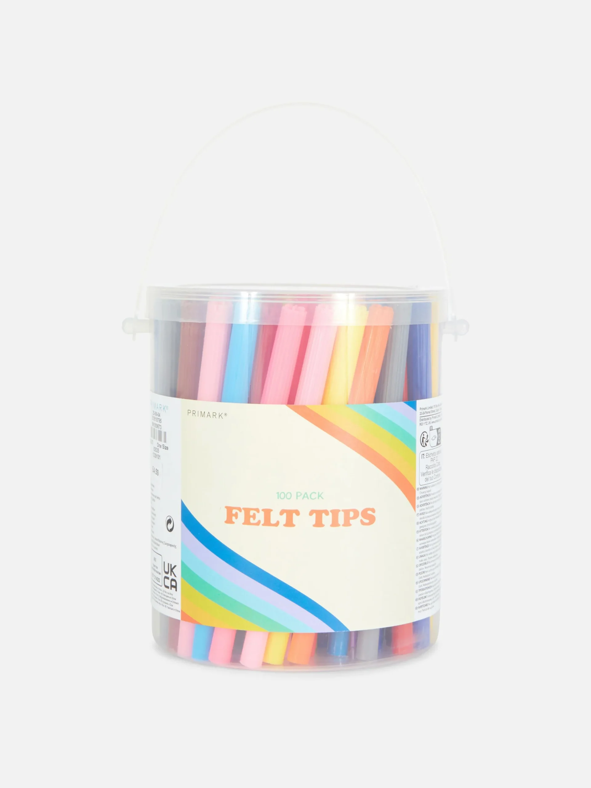 Buntstifte|Primark Filzstifte Im Eimer, 100er-Pack Multi