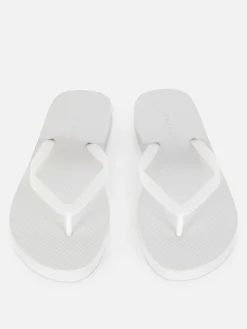 Flipflops Und Badesandalen|Primark Flache Basic Flipflops Weiß