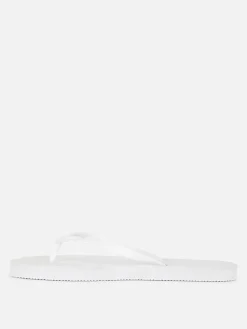 Flipflops Und Badesandalen|Primark Flache Basic Flipflops Weiß