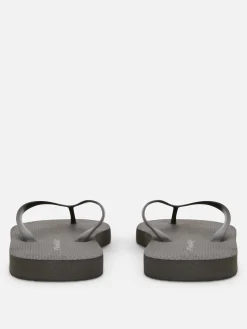 Flipflops Und Badesandalen|Primark Flache Basic Flipflops Schwarz