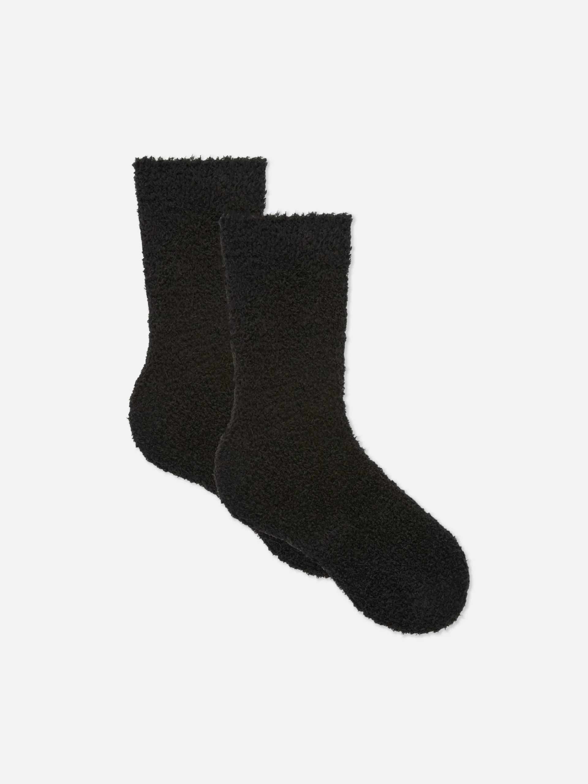 Socken|Primark Flauschige Bouclé-Socken, 2er-Pack Schwarz