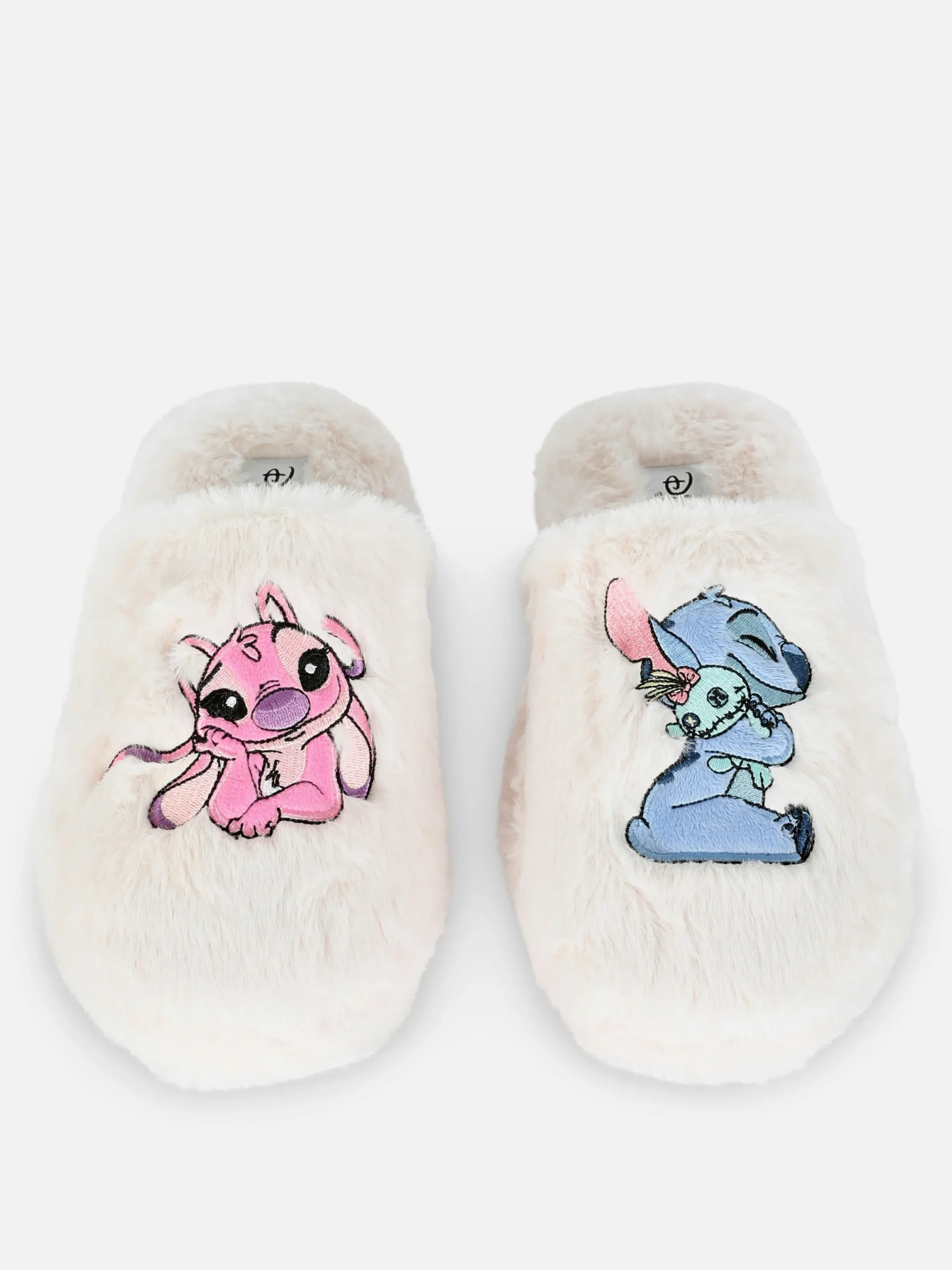 Hausschuhe|Hausschuhe|Primark Flauschige „Disney Stitch“ Hausschuhe Beige