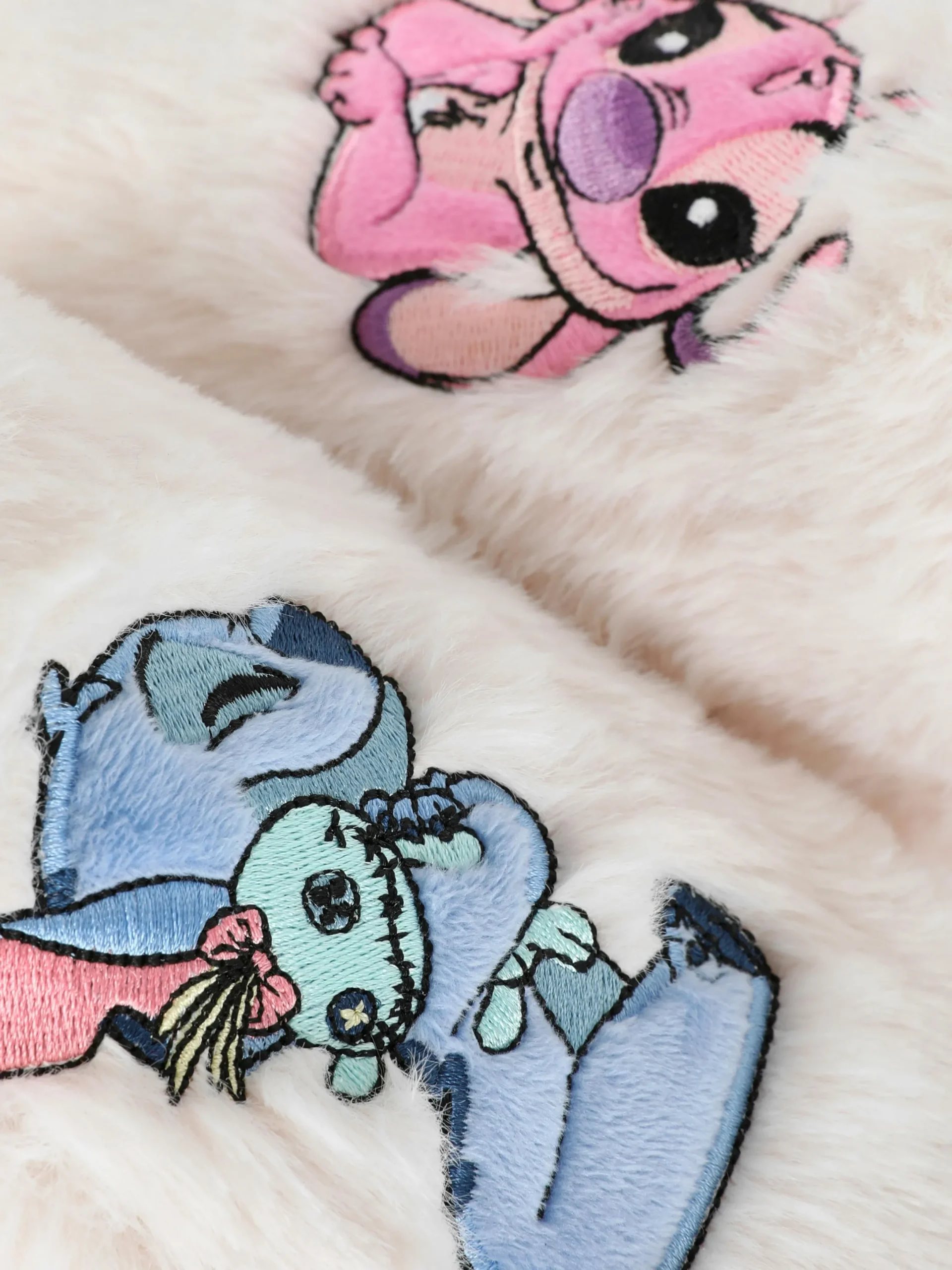 Hausschuhe|Hausschuhe|Primark Flauschige „Disney Stitch“ Hausschuhe Beige
