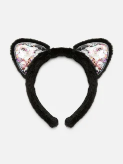 Halloween-Kostüme Für Kinder|Halloween-Accessoires|Primark Flauschige Halloween-Katzenohren Schwarz
