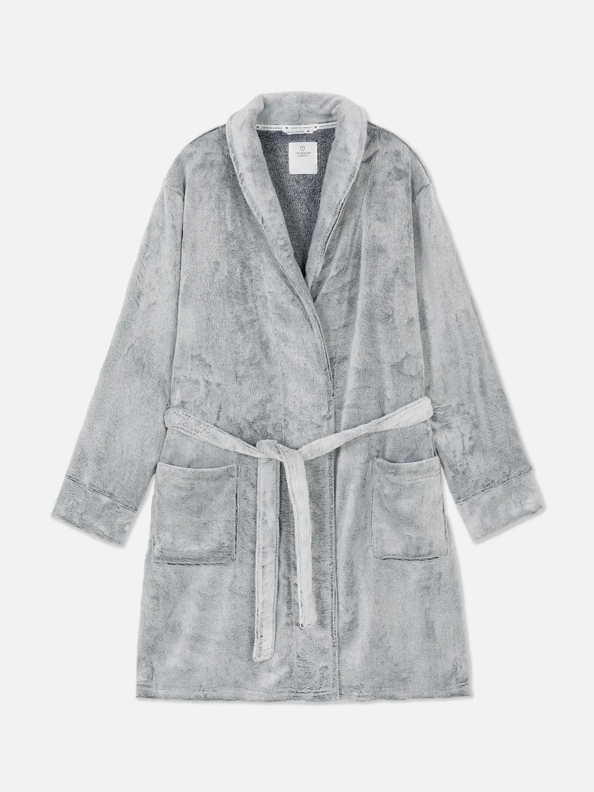 Bademäntel|Primark Flauschiger, Mittellanger Bademantel Marineblau