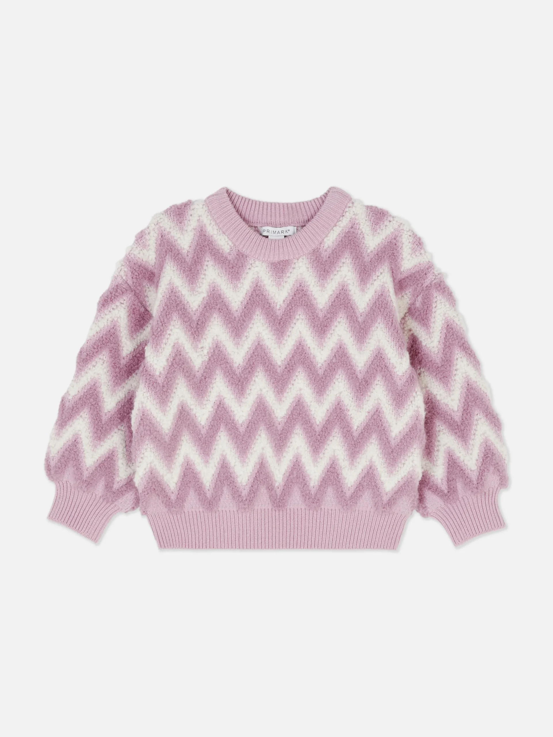 Pullover Und Cardigans|Primark Flauschiger Strickpullover Mit Zickzackmuster Rosa