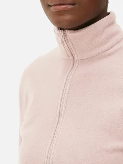 Pullover Und Cardigans|Primark Fleecejacke Mit Halbem Reißverschluss Rosa
