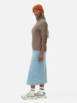 Pullover Und Cardigans|Primark Fleecejacke Mit Halbem Reißverschluss Taupefarben