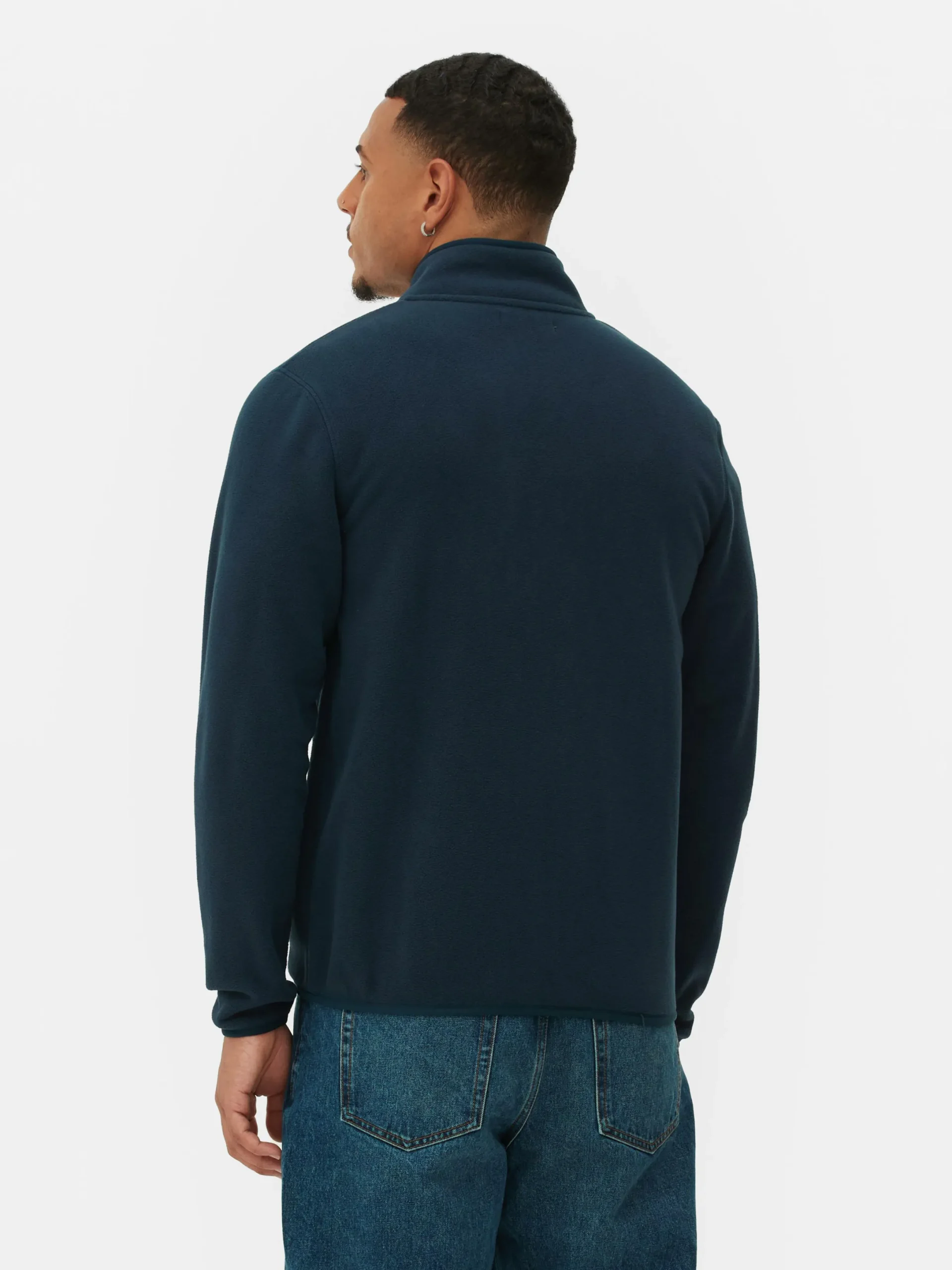 Jacken Und Mäntel|Primark Fleecejacke Mit Trichterkragen Und Reißverschluss Marineblau