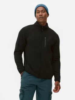 Jacken Und Mäntel|Primark Fleecejacke Mit Trichterkragen Und Reißverschluss Schwarz