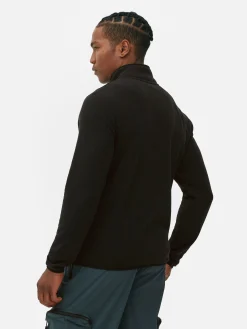Jacken Und Mäntel|Primark Fleecejacke Mit Trichterkragen Und Reißverschluss Schwarz