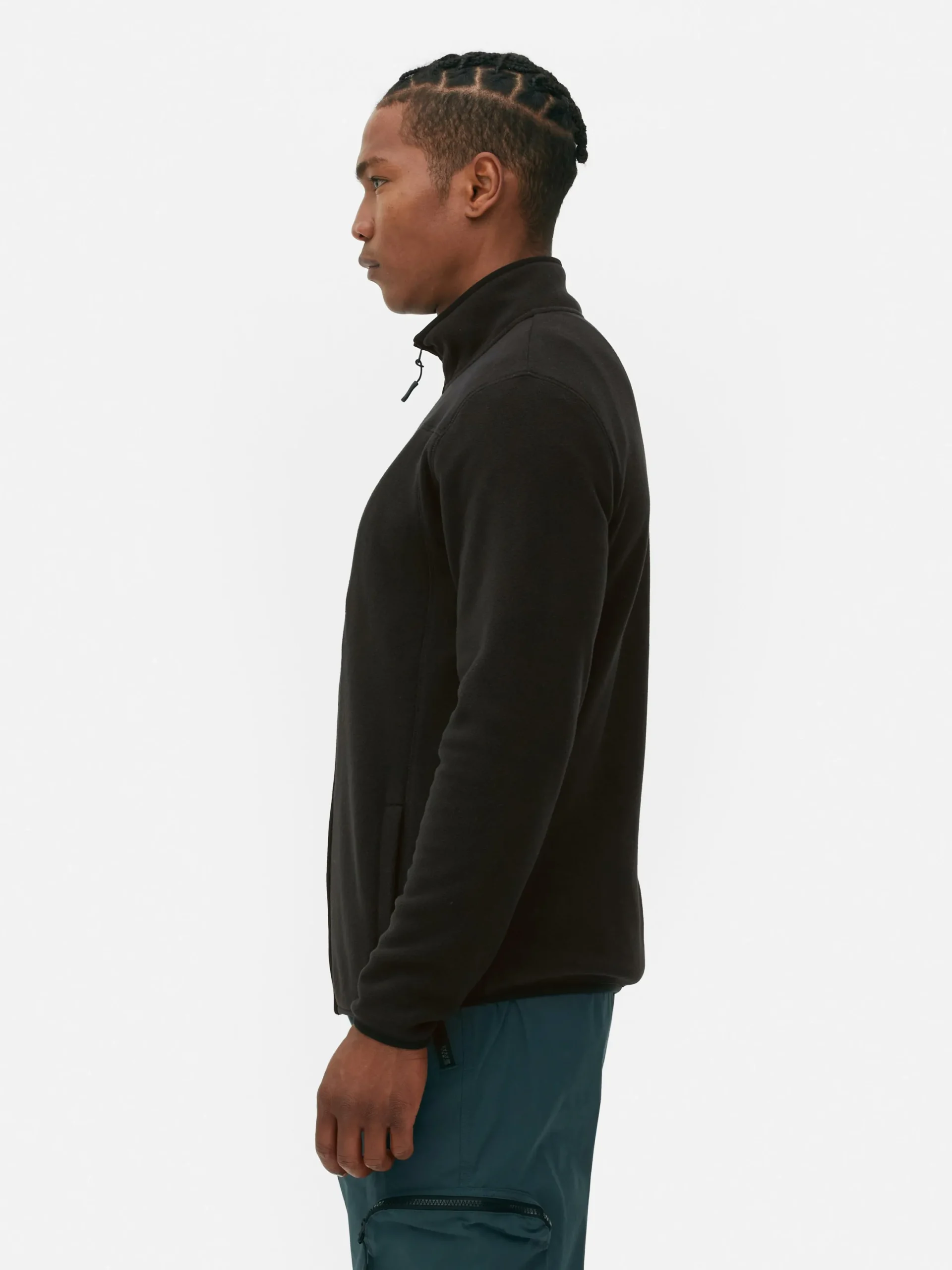 Jacken Und Mäntel|Primark Fleecejacke Mit Trichterkragen Und Reißverschluss Schwarz
