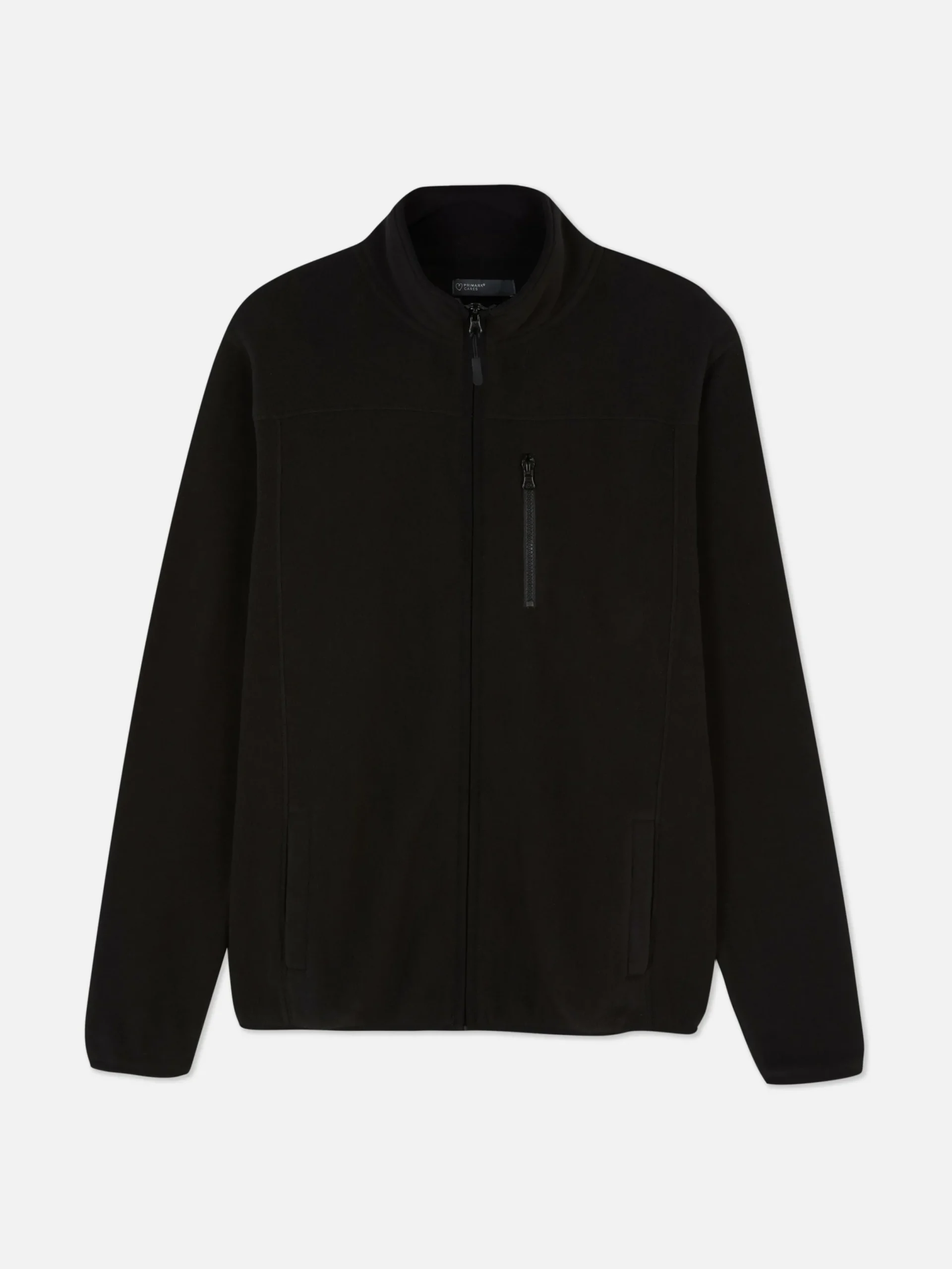 Jacken Und Mäntel|Primark Fleecejacke Mit Trichterkragen Und Reißverschluss Schwarz