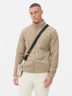 Jacken Und Mäntel|Primark Fleecejacke Mit Trichterkragen Und Reißverschluss Steinfarben