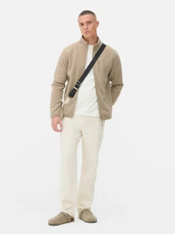 Jacken Und Mäntel|Primark Fleecejacke Mit Trichterkragen Und Reißverschluss Steinfarben