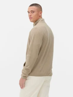 Jacken Und Mäntel|Primark Fleecejacke Mit Trichterkragen Und Reißverschluss Steinfarben