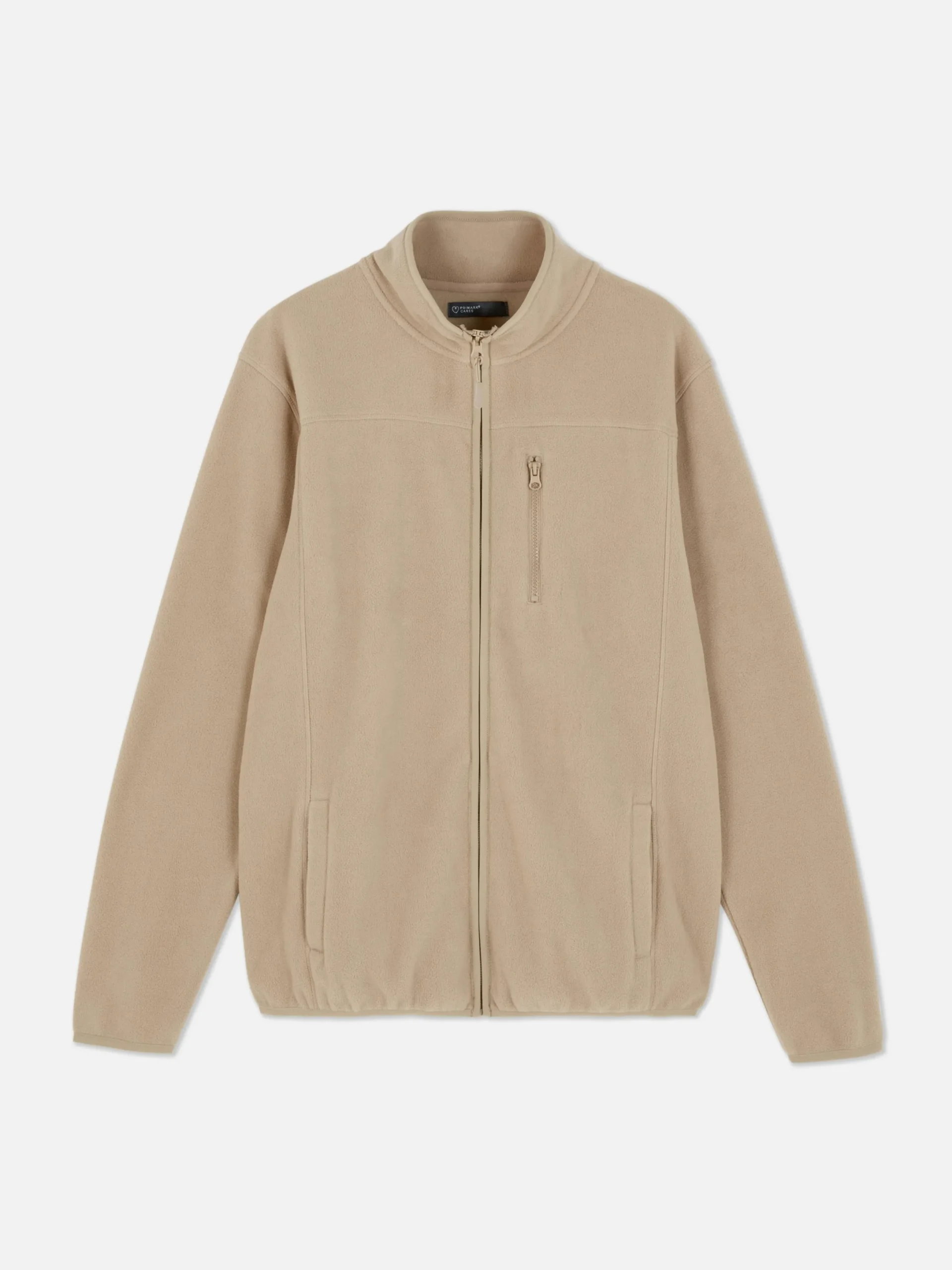 Jacken Und Mäntel|Primark Fleecejacke Mit Trichterkragen Und Reißverschluss Steinfarben