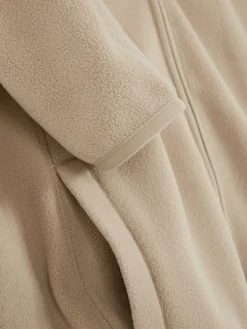 Jacken Und Mäntel|Primark Fleecejacke Mit Trichterkragen Und Reißverschluss Steinfarben