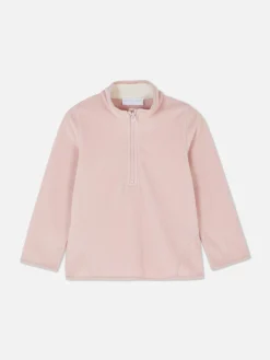 Hoodies Und Sweatshirts|Primark Fleecejacke Mit Viertelreißverschluss Rosa