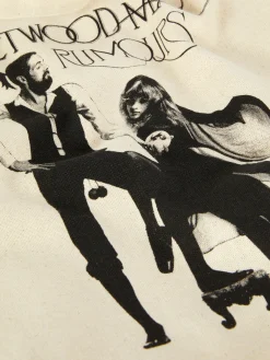 Reiseaccessoires|Primark „Fleetwood Mac“ Canvas-Beutel Naturfarben