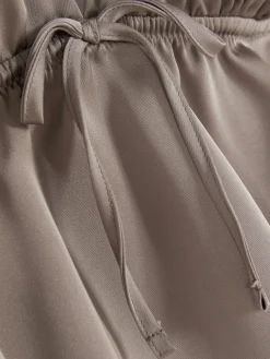 Bhs|Primark Fließender Bralette-BH Aus Satin Taupefarben